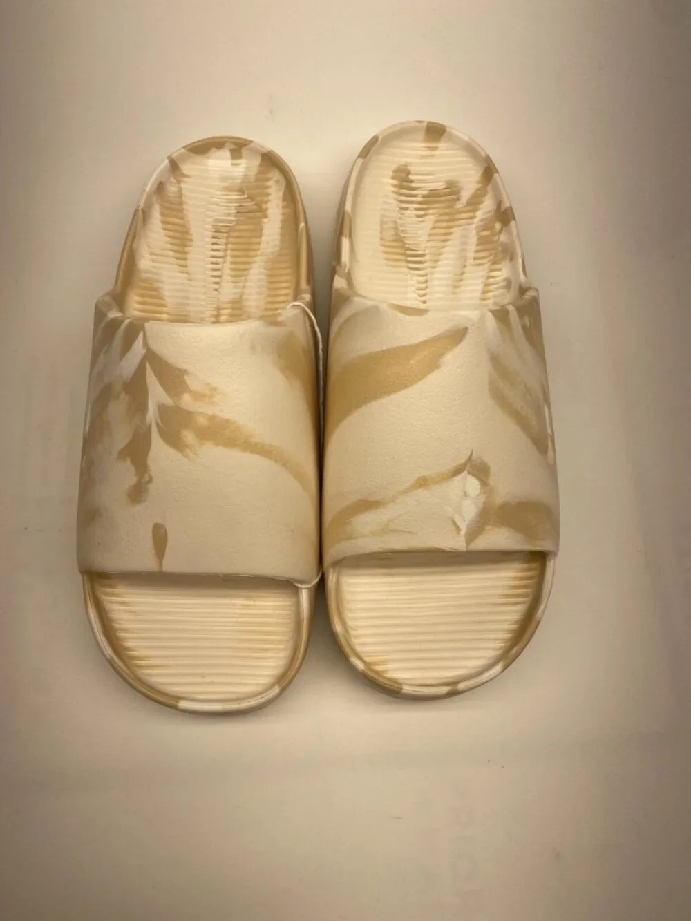 Nike Womens Calm Slide Se Sandals Ivory Cream Phantom Marble Sz 10